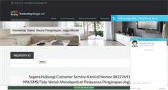 Desktop Screenshot of homestaydijogja.net