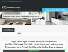 Tablet Screenshot of homestaydijogja.net